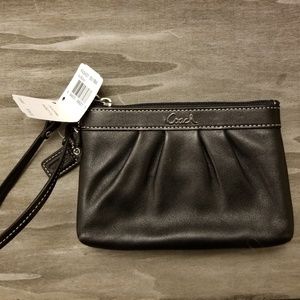 Coach leather wristlet